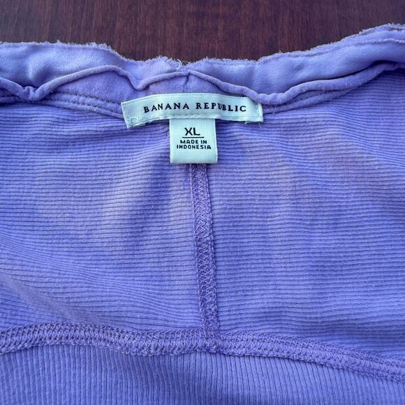Banana Republic Lavender Purple Raw Edge Tee - XL - Picture 4 of 5